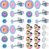 36Pcs 3 Size 304 Stainless Steel Stud Earring Findings DIY-DC0001-55-1
