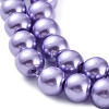 Baking Paint Pearlized Glass Pearl Round Bead Strands HY-Q330-8mm-27-3