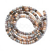Electroplate Glass Beads Strands EGLA-T020-13B-01-2
