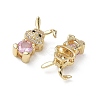 Brass Micro Pave Mixed Color Cubic Zirconia Pendants KK-A299-07G-2