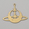 Raw(Unplated) Brass Pendants KK-WH20004-03K-1
