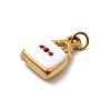 304 Stainless Steel Enamel Pendants STAS-B097-09G-01-2