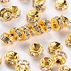 Brass Rhinestone Spacer Beads RB-A014-Z5mm-01G-NF-1