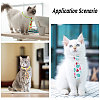 Fruit Theme Polyester Pet Ties & Crochet Appliques Sets AJEW-CA0003-85-5