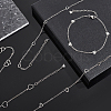 6Pcs 6 Styles 304 Stainless Steel Cable Chain Anklets AJEW-UN0001-12-2