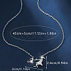 Alloy Full Crystal Rhinestone Mother and Daughter Pendant Necklaces FS-WG340FE-01-2