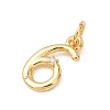 Brass Micro Pave Cubic Zirconia Pendants KK-D019-28G-06-2
