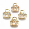 Natural Freshwater Shell Charms KK-S356-201G-NF-1