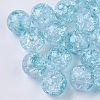 Transparent Crackle Acrylic Beads X-CACR-N002-04-1