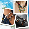 160Pcs 2 Colors Tibetan Style Alloy Tube Bails TIBE-SP0001-10-5