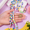 4Strands 2 Styles Handmade Polymer Clay Beads Strands CLAY-TA0002-08-5