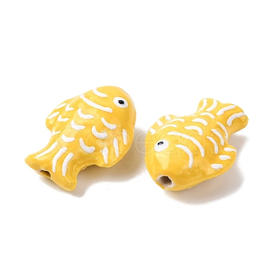 Handmade Porcelain Beads PORC-K010-08H-1