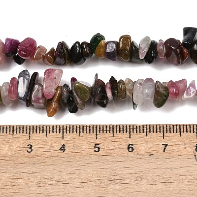 Natural Multicolor Tourmaline Beads Strands G-F328-28-01-1