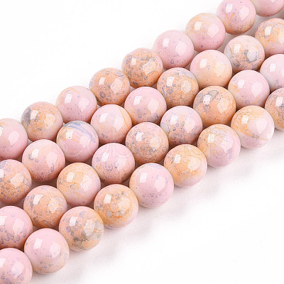 Baking Paint Glass Beads X1-DGLA-N003-10mm-C01-1