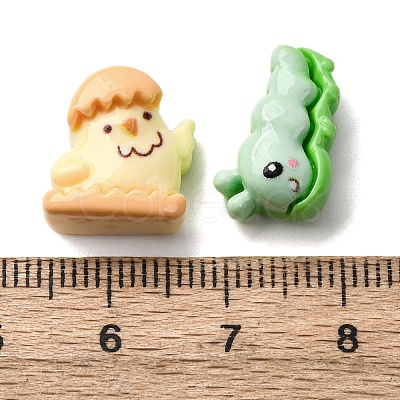 Insect Theme Opaque Resin Cabochons CRES-I046-12-1