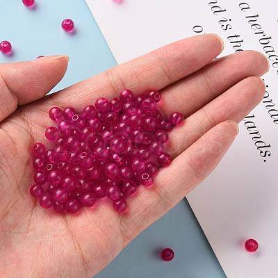 Transparent Acrylic Beads MACR-S370-A6mm-706-1