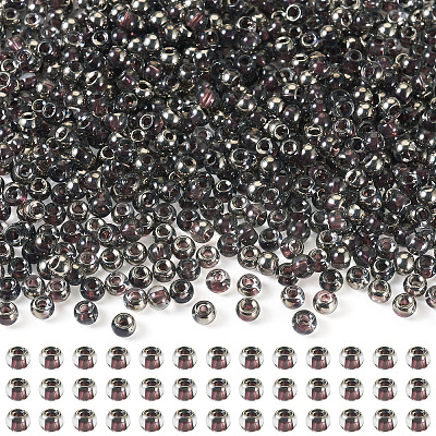 100G Transparent Inside Colours Glass Seed Beads SEED-TA0001-43-1