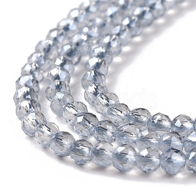 Electroplate Transparent Glass Beads Strands X1-GLAA-H021-01B-FR03-1