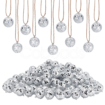 200Pcs Glass Pendants FIND-GW0001-01-1