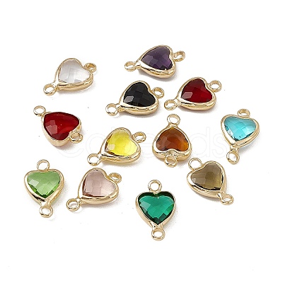 Transparent K9 Glass Connector Charms GLAA-A005-31LG-1