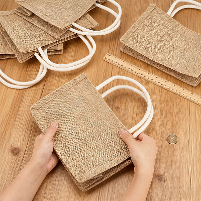 Reusable Jute Tote Bags LS-AJEW-WH0816-490-1