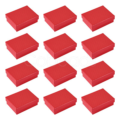 Rhombus Textured Cardboard Gift Storage Boxes LS-CON-TAC0010-03A-04-1
