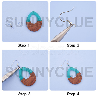 DIY Dangle Earring Making DIY-SC0010-51P-1