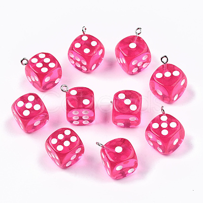 Transparent Epoxy Resin Pendants CRES-N025-12A-A04-1