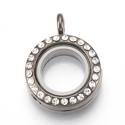 Alloy Magnetic Locket Pendants PALLOY-T052-21-1