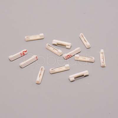 Adhesived Plastic Back Bar Pins with Iron Pins FIND-WH0100-57-1