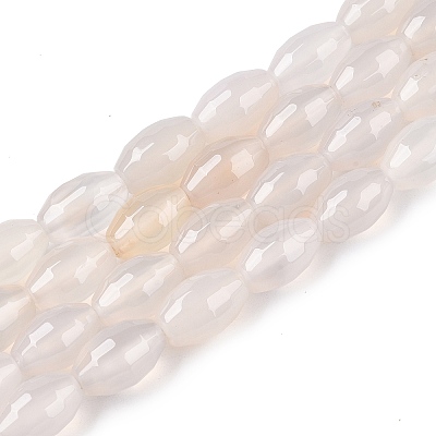 Natural White Agate Beads Strands G-T138-180A-1