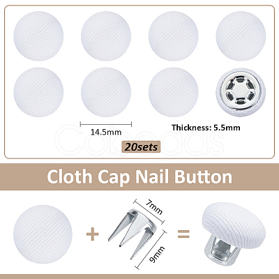 Cotton Cap Top Buttons BUTT-BC0001-13A-1