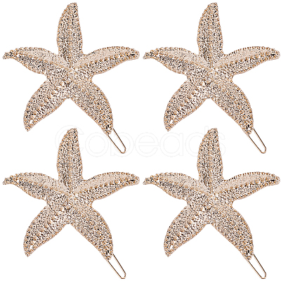 10Pcs Zinc Alloy Hair Barrettes PHAR-SP0001-25-1