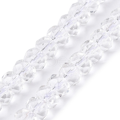 Transparent Glass Beads Strands GLAA-N001-61A-1