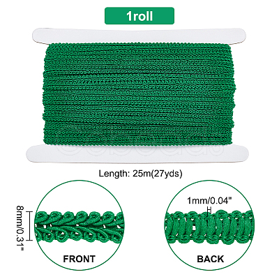25M Polyester Braided Lace Trim OCOR-PH0003-87D-1