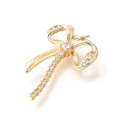 Brass Micro Pave Cubic Zirconia Pendants KK-V008-13G-02-1