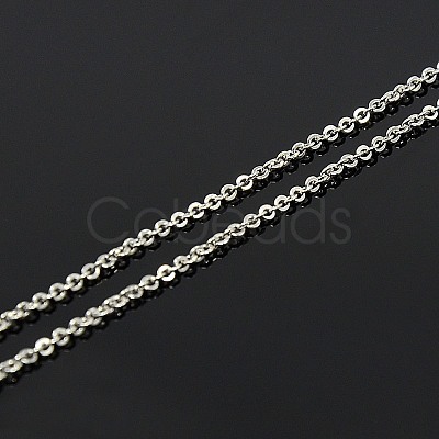 Anti-Tarnish Rhodium Plated 925 Sterling Silver Necklaces STER-M034-33B-1