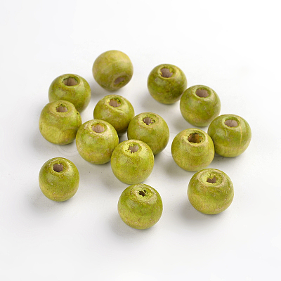 Natural Maple Wood Beads TB12mmY-7-1