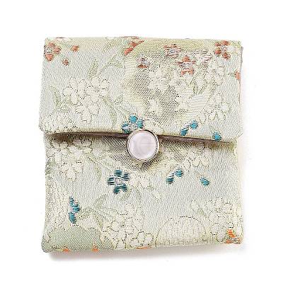 Flower Print Cloth Jewelry Storage Bags ABAG-A009-04A-1