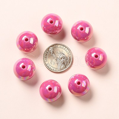 Solid Color Acrylic Beads X-PACR-S095-20mm-14-1