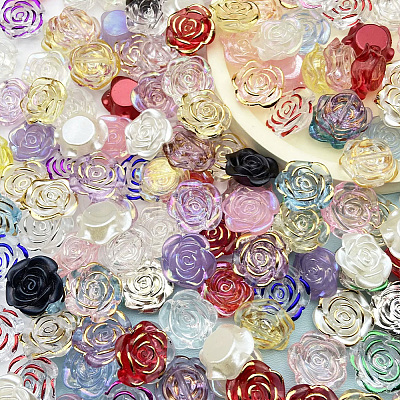 100Pcs Plastic Beads KY-PA0001-07-1