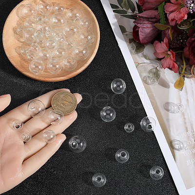 120Pcs 5 Styles Round Mechanized Blown Glass Globe Ball Bottles BLOW-SC0001-01-1