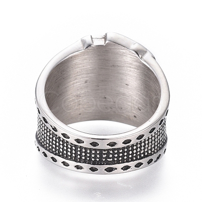 304 Stainless Steel Wide Band Rings RJEW-D073-11-AS-1
