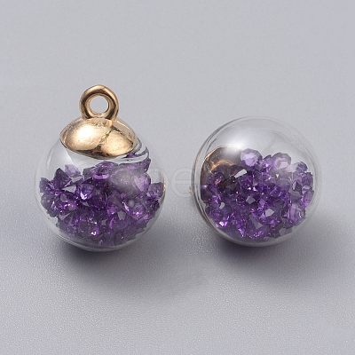 Transparent Glass Globe Pendants LS-GLAA-TAC0002-J09-1