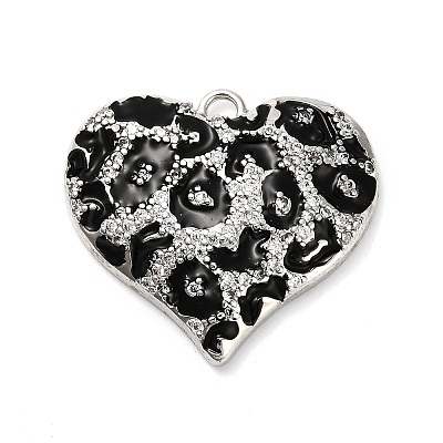 Brass Micro Pave Cubic Zirconia Pendants KK-L229-077A-G-1