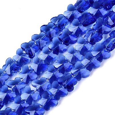 Transparent Glass Beads Strands GLAA-Q118-01A-B02-1