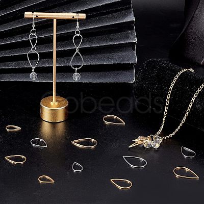 36Pcs 6 Style 304 Stainless Steel Linking Rings STAS-UN0033-66-1