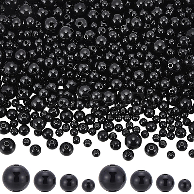 900Pcs Opaque Acrylic Beads MACR-SP0002-35B-1
