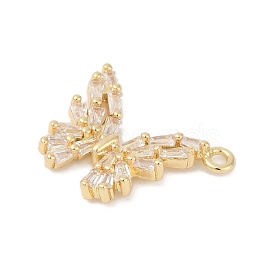 Brass Micro Pave Cubic Zirconia Pendants KK-Z094-15G-1