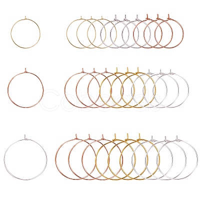 Brass Wine Glass Charm Rings KK-PH0035-15-1